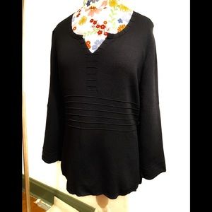 Cable & Gauge Shiny Black Textured Top